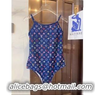 Reasonable Price Louis Vuitton One Piece Swimwear 0306 Blue/Multicolor 2024