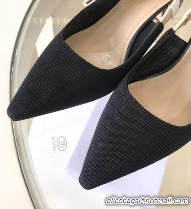 Big Discount Dior J'Adior Slingback 6.5cm Pumps/Ballet Flat in Black Fabric 325151