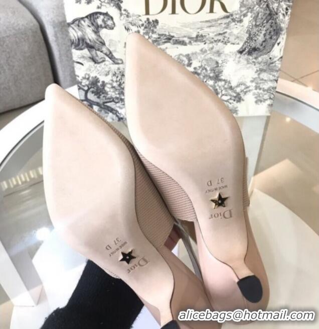 Good Product Dior J'Adior Slingback 6.5 cm Pumps/Ballet Flat in Knit Fabric Nude 325152