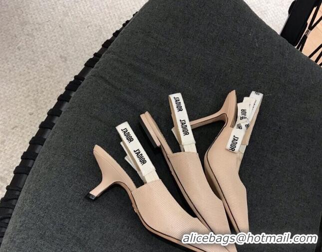 Good Product Dior J'Adior Slingback 6.5 cm Pumps/Ballet Flat in Knit Fabric Nude 325152