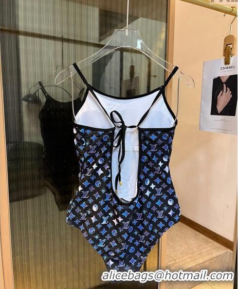 Promotional Louis Vuitton One Piece Swimwear 030602 Blue/Printed Monogram 2024