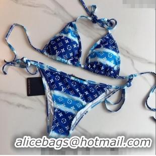 ​Top Quality Louis Vuitton Two Pieces Swimwear 030601 Gradient Blue 2024