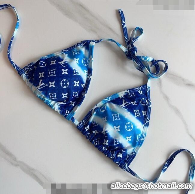 ​Top Quality Louis Vuitton Two Pieces Swimwear 030601 Gradient Blue 2024