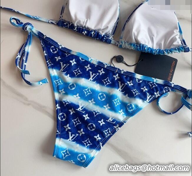 ​Top Quality Louis Vuitton Two Pieces Swimwear 030601 Gradient Blue 2024