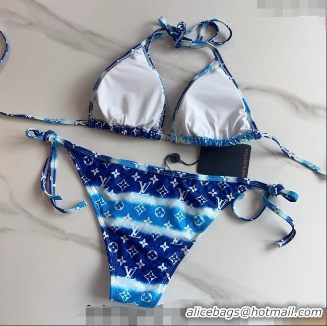 ​Top Quality Louis Vuitton Two Pieces Swimwear 030601 Gradient Blue 2024