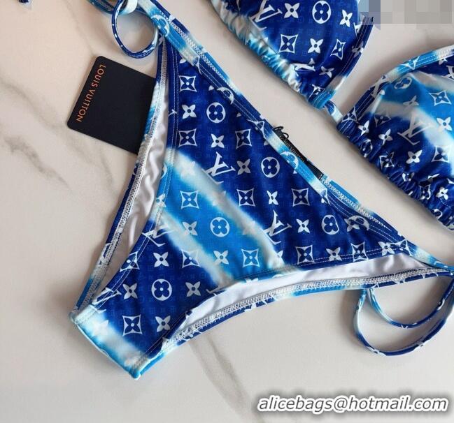 ​Top Quality Louis Vuitton Two Pieces Swimwear 030601 Gradient Blue 2024