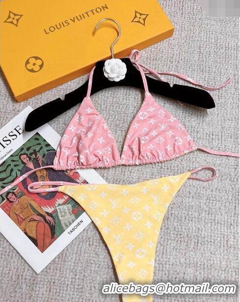 Trendy Design Louis Vuitton Two-Pieces Swimwear 030601 Yellow/Pink 2024