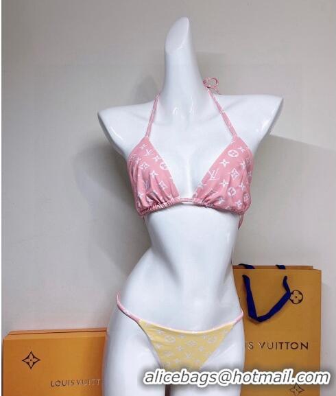 Trendy Design Louis Vuitton Two-Pieces Swimwear 030601 Yellow/Pink 2024