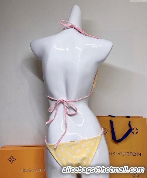 Trendy Design Louis Vuitton Two-Pieces Swimwear 030601 Yellow/Pink 2024