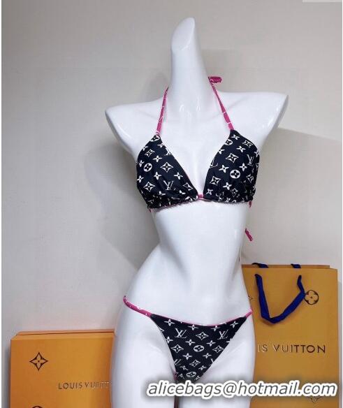 Discount Louis Vuitton Two-Pieces Swimwear 030601 Black/Pink 2024