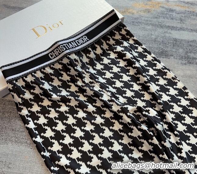 ​Grade Discount Dior Houndstooth Yoga Activewear 0306 Black/White 2024