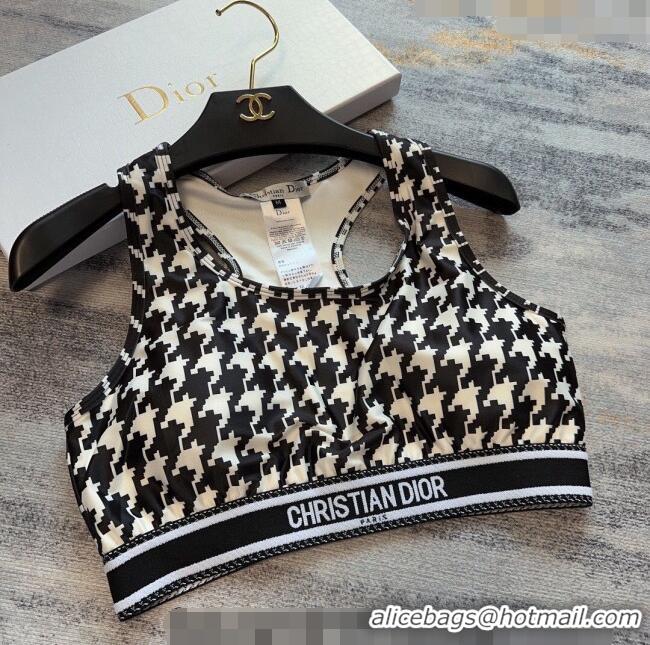 ​Grade Discount Dior Houndstooth Yoga Activewear 0306 Black/White 2024