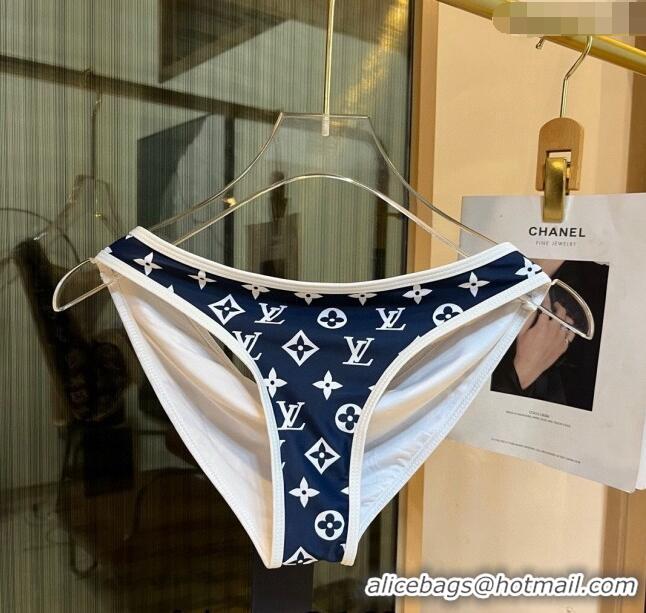 ​Luxurious Louis Vuitton Two Pieces Swimwear 030601 Blue/White 2024