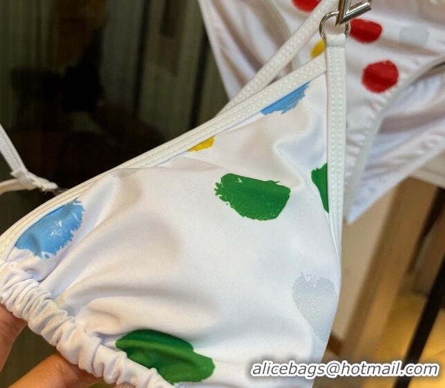 Top Design Louis Vuitton Two Pieces Swimwear 030601 White/Dots Painting 2024