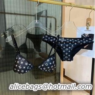 ​Most Popular Louis Vuitton Two Pieces Swimwear 030601 Black/White 2024