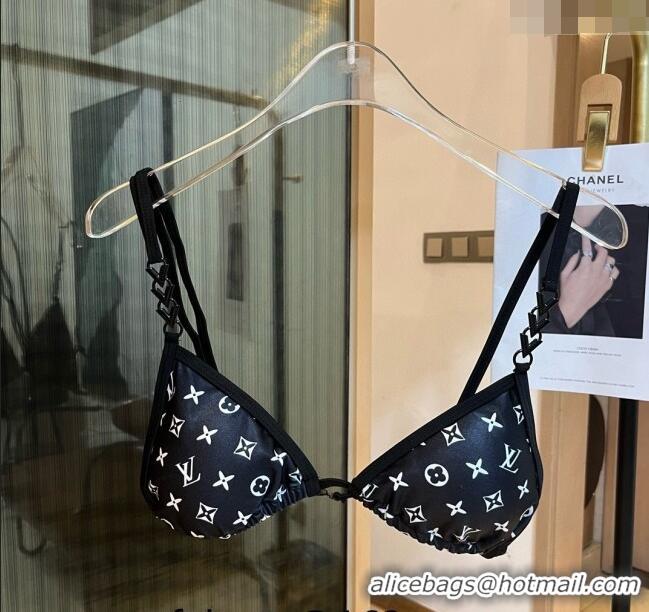 ​Most Popular Louis Vuitton Two Pieces Swimwear 030601 Black/White 2024