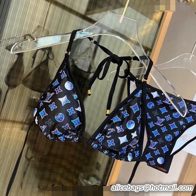 ​Top Quality Louis Vuitton Two Pieces Swimwear 030601 Blue/Printed Monogram 2024