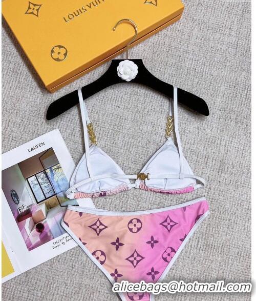 ​Popular Style Louis Vuitton Two Pieces Swimwear 030601 Pink/Purple 2024