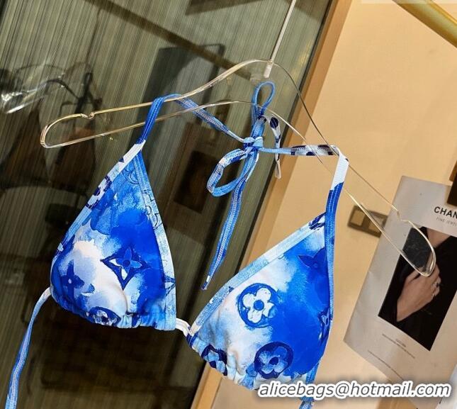 ​Shop Grade Louis Vuitton Two Pieces Swimwear 030601 Watercolor/Blue 2024