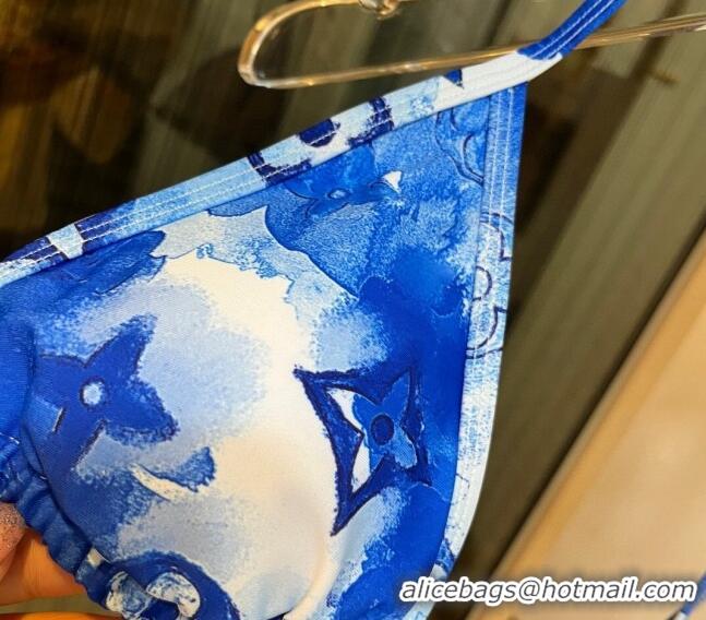 ​Shop Grade Louis Vuitton Two Pieces Swimwear 030601 Watercolor/Blue 2024