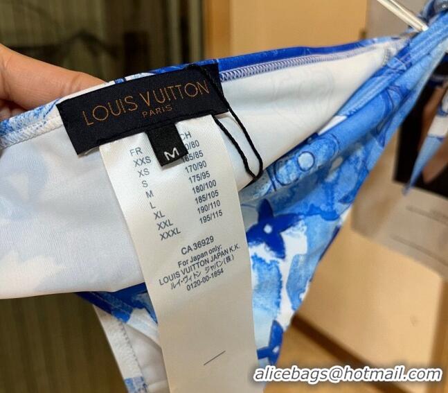 ​Shop Grade Louis Vuitton Two Pieces Swimwear 030601 Watercolor/Blue 2024