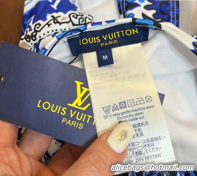 ​Good Taste Louis Vuitton One Piece Swimwear 030602 Blue/White 2024