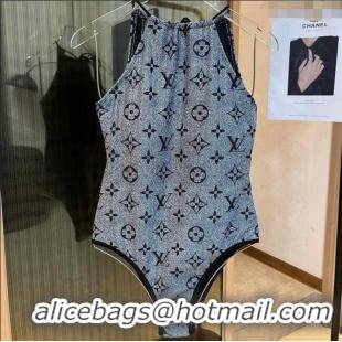 ​Best Price Louis Vuitton One Piece Swimwear 030602 Dark Grey 2024