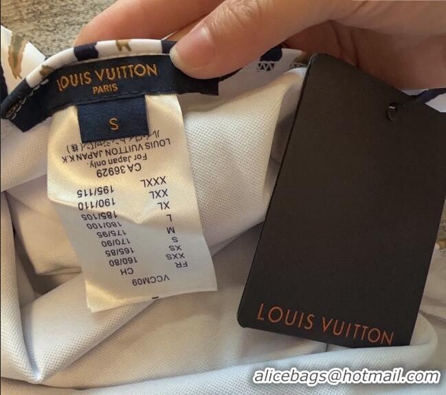 Top Grade Louis Vuitton One Piece Swimwear 0306 White/beige/Black 2024