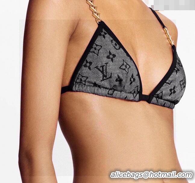 ​Top Grade Louis Vuitton Two Pieces Swimwear 030601 Dark Grey/Black 2024