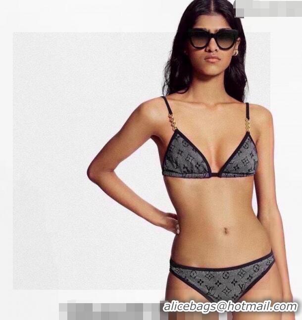 ​Top Grade Louis Vuitton Two Pieces Swimwear 030601 Dark Grey/Black 2024