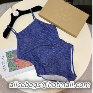 ​Top Grade Burberry TB Swimwear 030601 Blue 2024