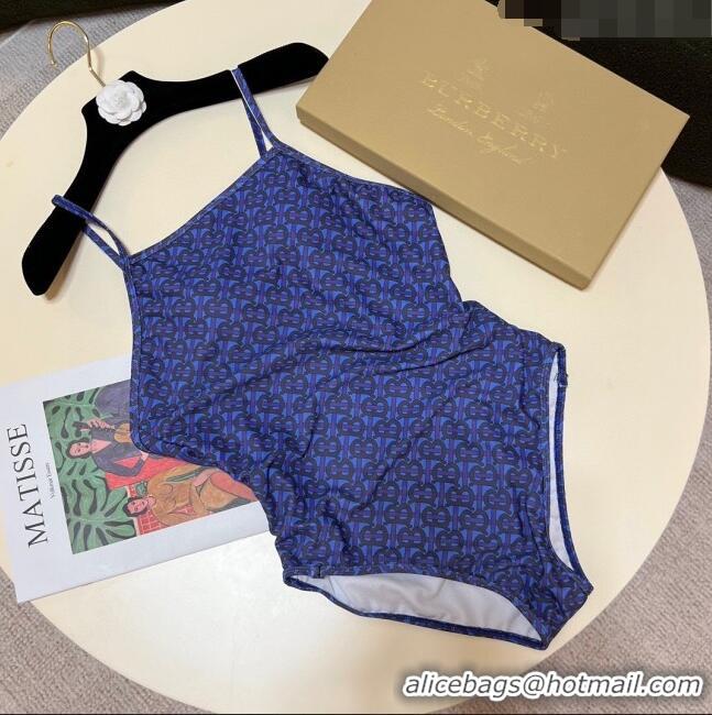 ​Top Grade Burberry TB Swimwear 030601 Blue 2024