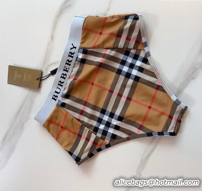 ​Shop Grade Burberry Two Pieces Swimwear 030601 Camel 2024