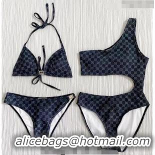 ​Promotional Gucci GG Swimwear 030602 Dark Blue 2024