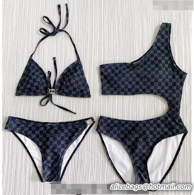 ​Promotional Gucci GG Swimwear 030602 Dark Blue 2024