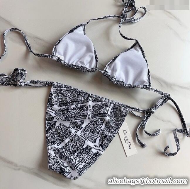 Buy Inexpensive Dior Plan de Paris Two Pieces Swimwear CD6085 White 2024