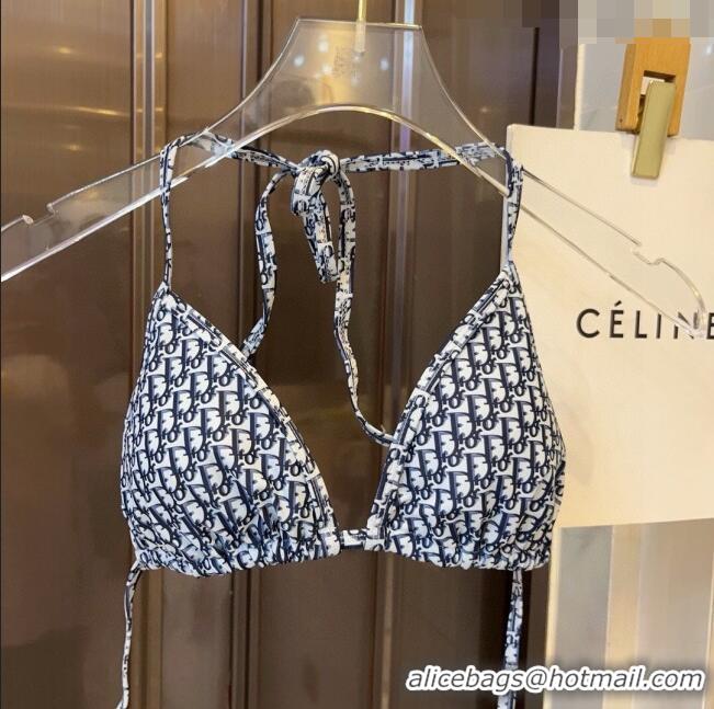 Buy Fashionable Dior Two Pieces Swimwear 030605 Blue 2024