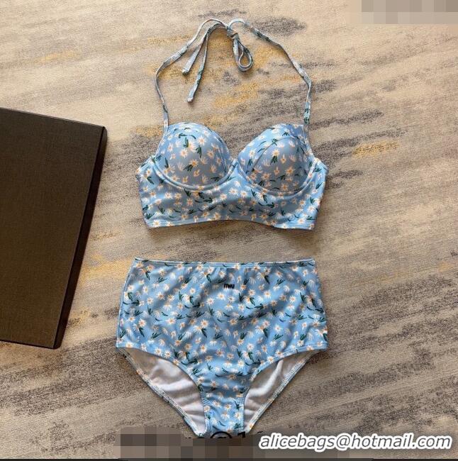 ​Pretty Style Miu Miu Daisy Swimwear 0306 Light Blue 2024