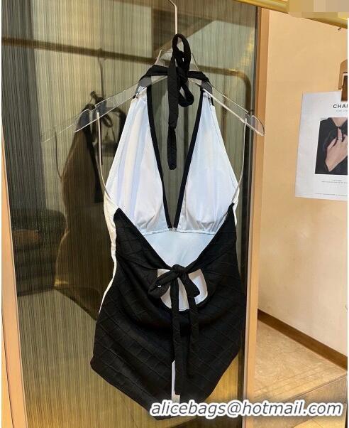 ​Buy Inexpensive Chanel Quilted Swimwear 030601 White/Black 2024