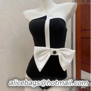 Good Product Chanel Swimwear with 0306 Bow White/Black 2024