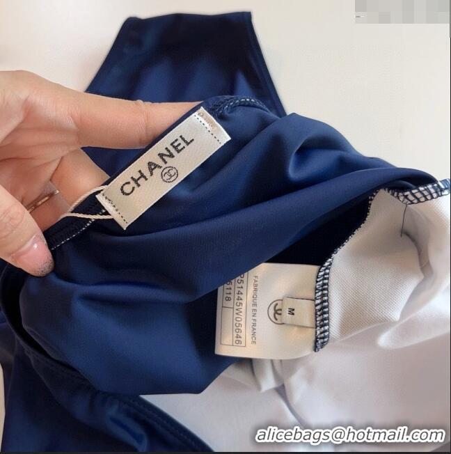 ​Famous Brand Chanel Swimwear 0306 Dark Blue/White 2024