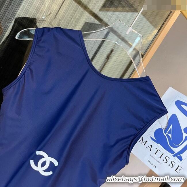 ​Famous Brand Chanel Swimwear 0306 Dark Blue/White 2024