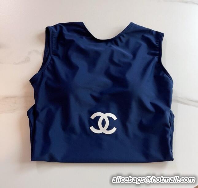 ​Famous Brand Chanel Swimwear 0306 Dark Blue/White 2024