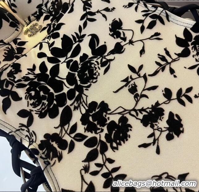 ​Reasonable Price Chanel Flora Swimwear 0306 Beige/Black 2024