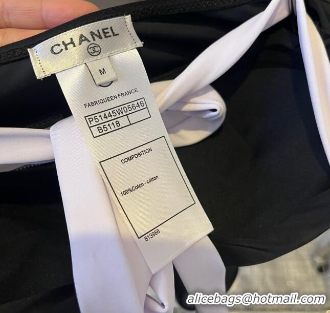 Top Quality Chanel Swimwear 030615 White/Black 2024