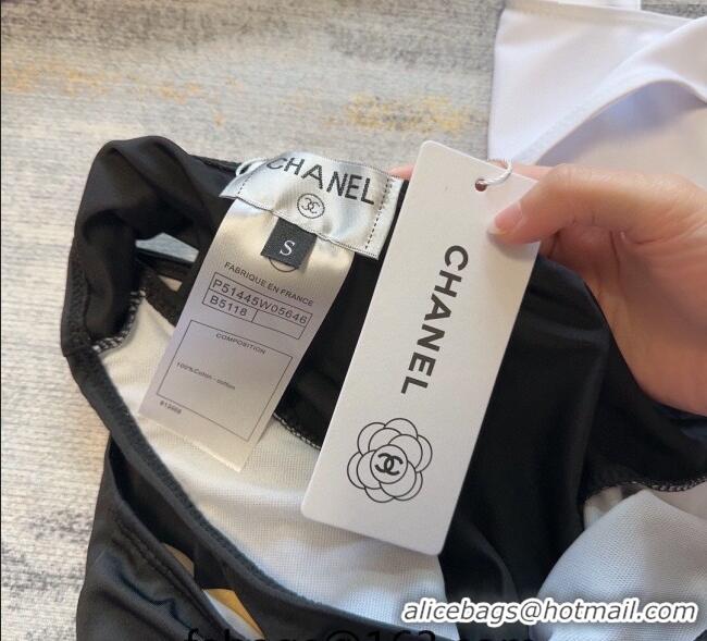 ​Classic Cheapest Chanel Swimwear 030609 White/Black 2024