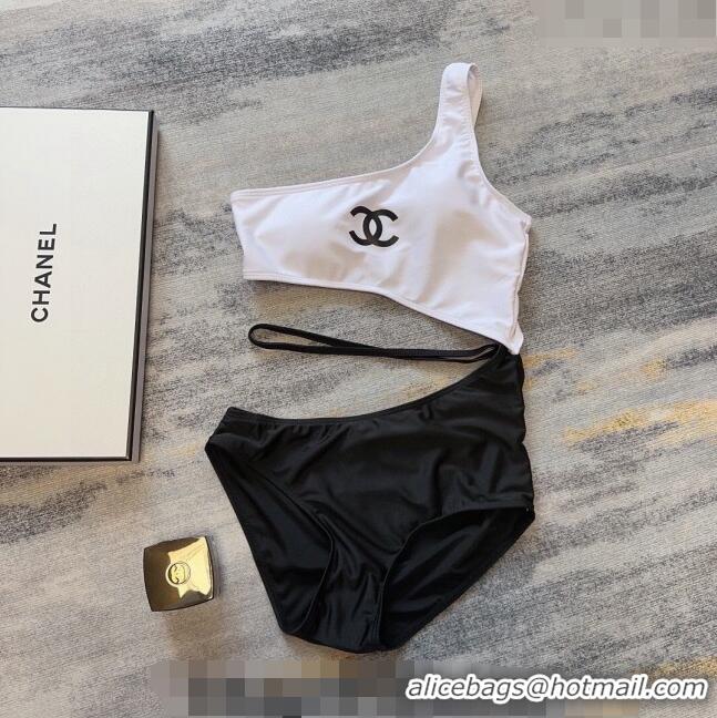 ​Classic Cheapest Chanel Swimwear 030609 White/Black 2024