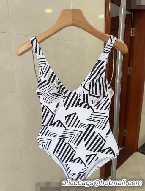 Buy New Cheap Chanel Star Swimwear 030606 Black/White 2024