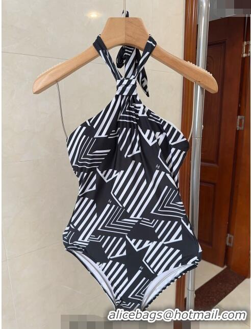 Most Popular Chanel Star Swimwear 030607 Black/White 2024