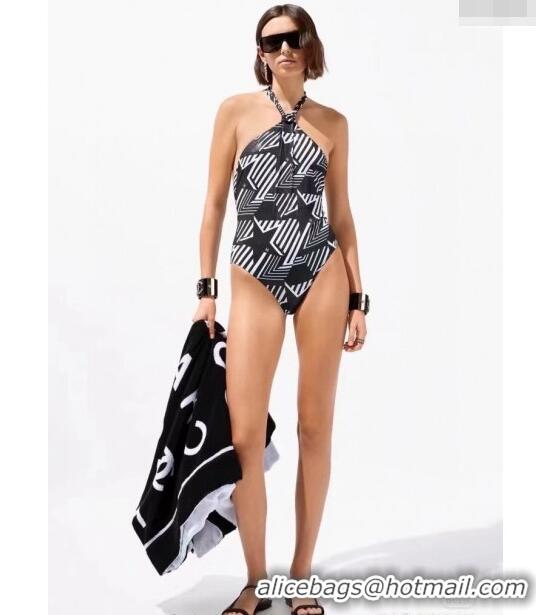 Most Popular Chanel Star Swimwear 030607 Black/White 2024